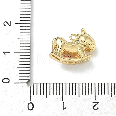 Brass Micro Pave Cubic Zirconia Pendants KK-I476-26G-02-1