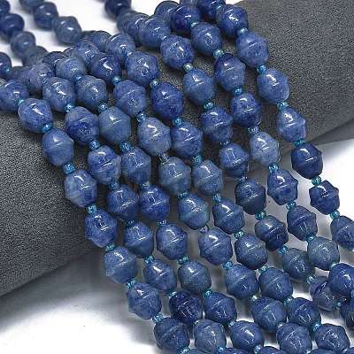 Natural Blue Aventurine Beads Strands G-K389-D12-01-1