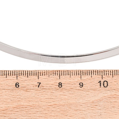 4MM 201 Stainless Steel Wire Choker Necklaces NJEW-Z098-06P-1