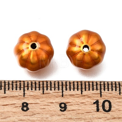 Brass Enamel Beads KK-G605-19G-1