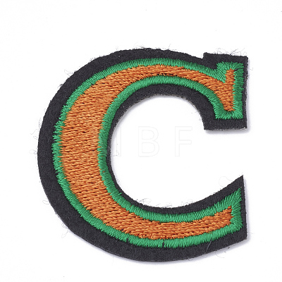 Computerized Embroidery Cloth Iron On/Sew On Patches AJEW-S068-57-1