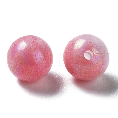 Two Tone Opaque Acrylic Beads SACR-P024-01B-W06-1