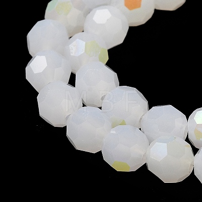 Imitation Jade Glass Beads Strands EGLA-A035-J8mm-L05-1