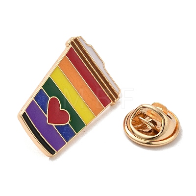 Pride Rainbow Theme Enamel Pins JEWB-G031-01R-1