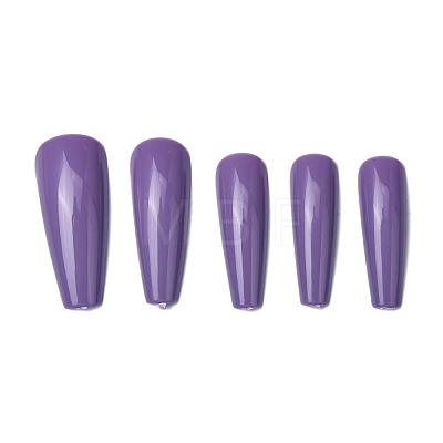 Solid Color French Short False Nails MRMJ-T108-02-M-1