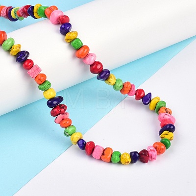 Natural Magnesite Beads Strands TURQ-P001-02A-01-1