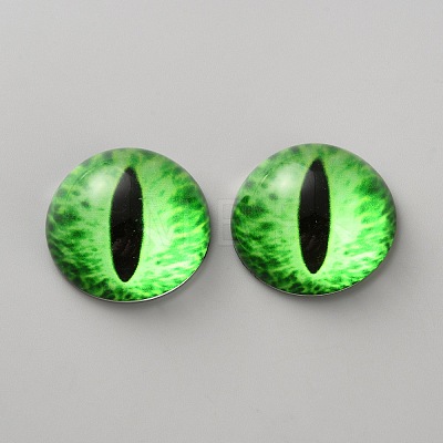 Glass Cat Eye Decorative Eye Piece DIY-WH0110-26D-1