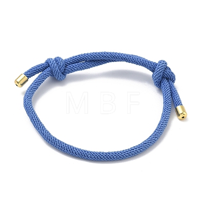 Adjustable Nylon Round Milan Cord Slider Bracelet Making FB-H001-01G-01-1