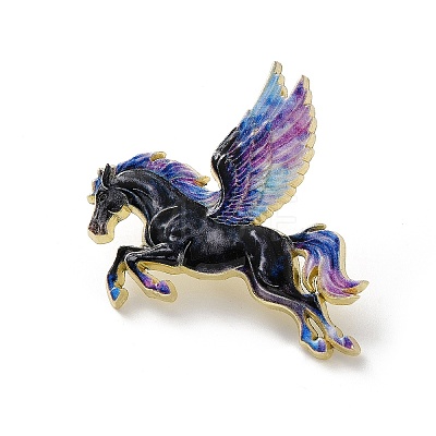 Horse Enamel Pins JEWB-Z048-01G-02-1