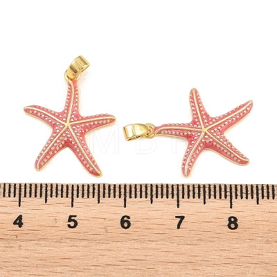 Brass Enamel Pendants KK-E800-08B-G-1