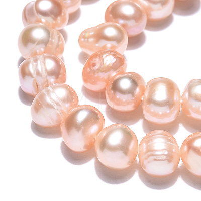 Natural Cultured Freshwater Pearl Beads Strands PEAR-N013-06M-1
