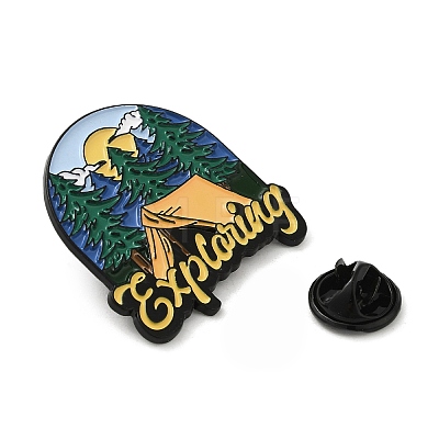 Outdoor Camping Theme Enamel Pins JEWB-F030-01-1