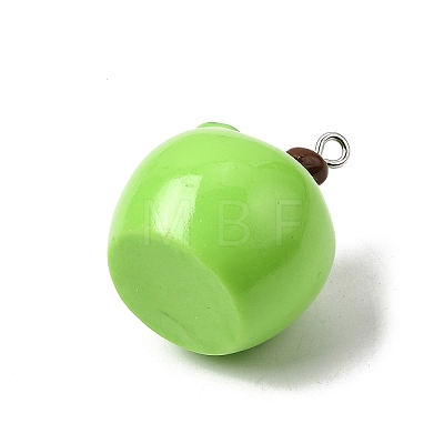 Opaque Resin Pendants RESI-B040-01A-1