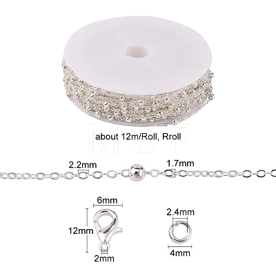 DIY Chain Bracelet Necklace Making Kit DIY-YW0005-92S-1