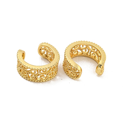 Rack Plating Brass Cuff Earring EJEW-C102-06G-1