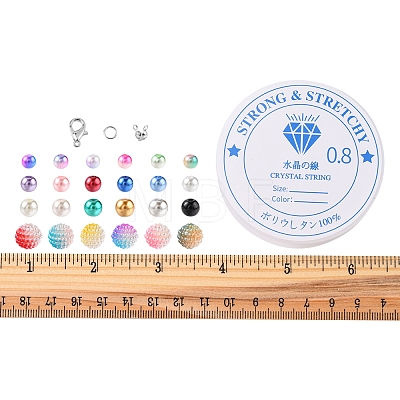 DIY Imitation Pearl Bracelet Necklace Making Kit DIY-FS0003-14-1