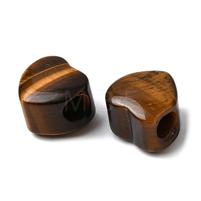 Natural Tiger Eye European Beads G-C269-01J-1