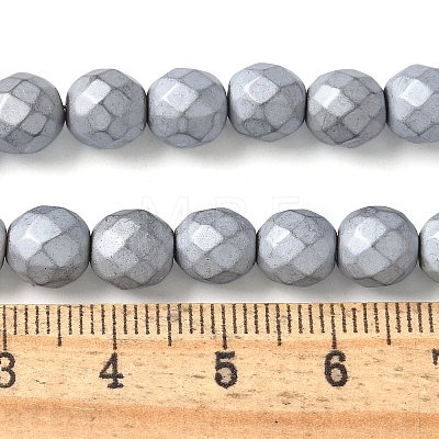 Electroplated Synthetic Non-magnetic Hematite Beads Strands G-S382-01D-1