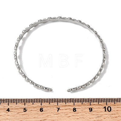 304 Stainless Steel Cuff Bangles for Women BJEW-H635-01P-1