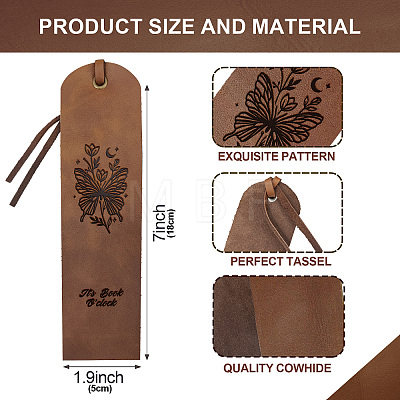 Cowhide Leather Labels AJEW-WH0386-0012-1