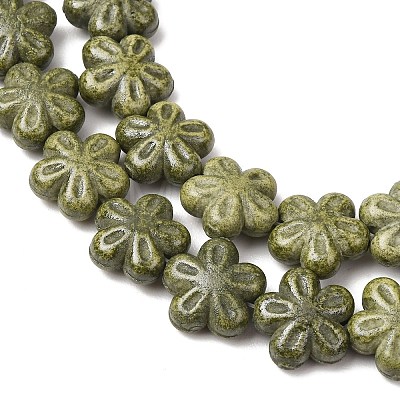Vintage Handmade Porcelain Beads PR-CBAA37B-07E-1