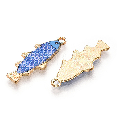 Alloy Enamel Pendants FIND-C037-16G-02-1-1