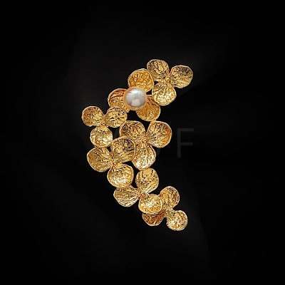Flower Alloy Brooch for Backpack Clothes PW-WG99185-01-1
