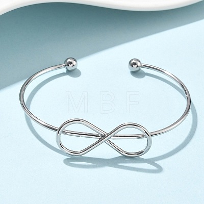 304 Stainless Steel Cuff Bangles BJEW-L682-032P-1