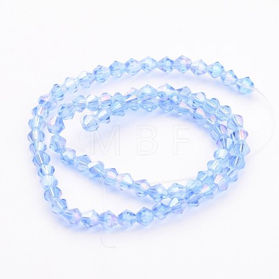 Glass Beads Strands LS-GB4mm22Y-AB-1