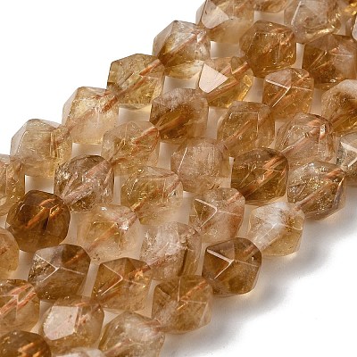 Heated Natural Citrine Beads Strands G-Z119-A37-02-1