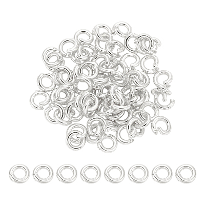 60Pcs Brass Open Jump Rings KK-UN0006-09S-1