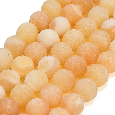 Natural Yellow Calcite Beads Strands GG-CBAA3AB-03-14mm-1