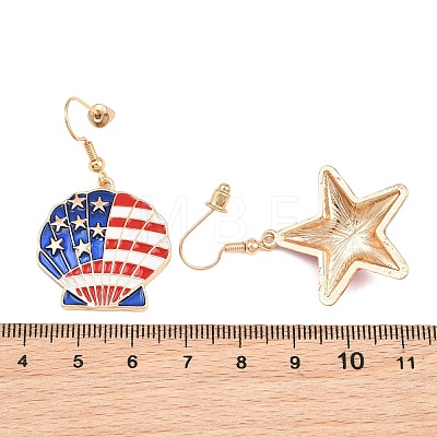 Women's Alloy Independence Day Dangle Earrings AL-CBA3C8B-03-1