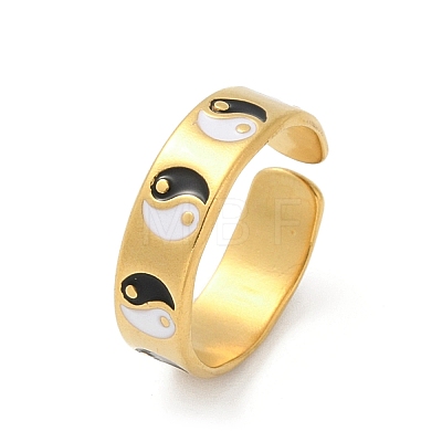 304 Stainless Steel Adjustable Cuff Rings RJEW-Q015-01G-C-1