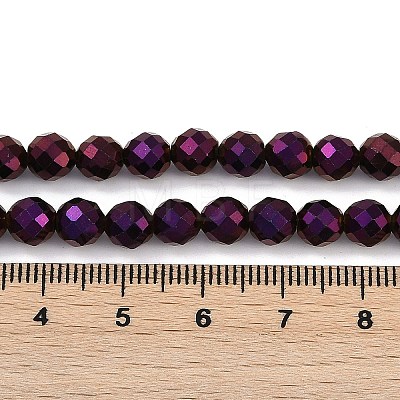 Electroplated Synthetic Non-magnetic Hematite Beads Strands G-H072-B01-01F-1