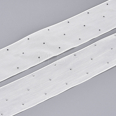 Single Face Printed Polyester & Acrylic Satin Ribbon SRIB-T009-06A-1