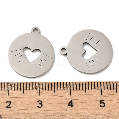 316L Surgical Stainless Steel Pendants STAS-F302-10P-01-1