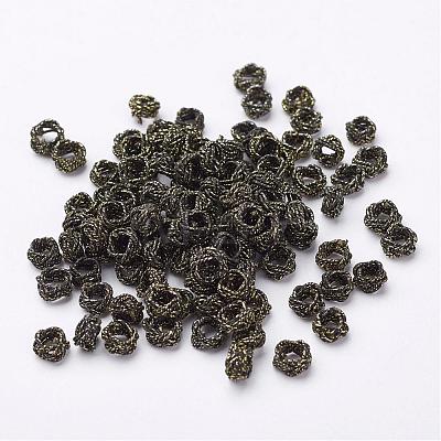 Polyester Weave Beads WOVE-N004-M-1