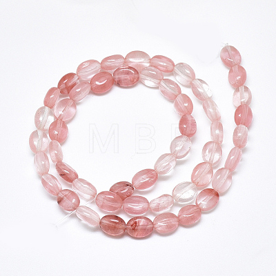 Cherry Quartz Glass Beads Strands X-G-S357-B14-1