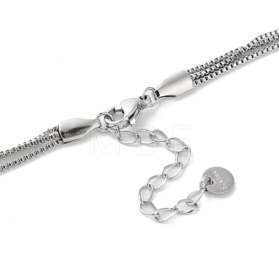 304 Stainless Steel Box Chain Necklaces NJEW-M213-02P-1