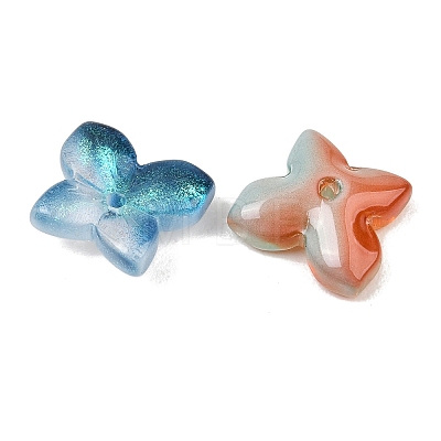 Two Tone Transparent Glass Beads GL-CBAB80E-01-1