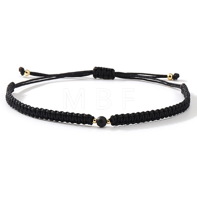 Natural Obsidian Round Link Bracelets LS-KB3682-1-1