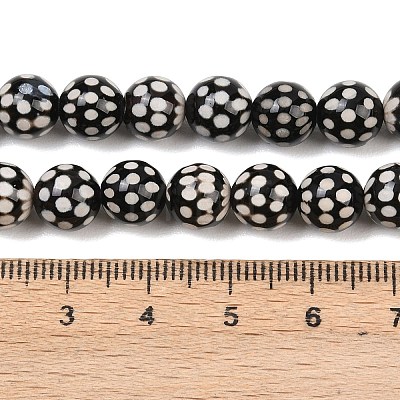Tibetan Style dZi Beads Strands G-G328-A02-8mm-1