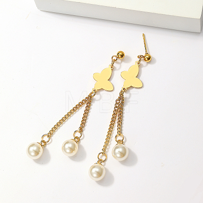 Elegant Classic Pearl Tassel Earrings for Women FG5596-1