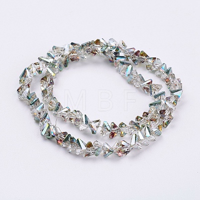 Electroplate Glass Beads Strands EGLA-J145-6mm-HP04-1
