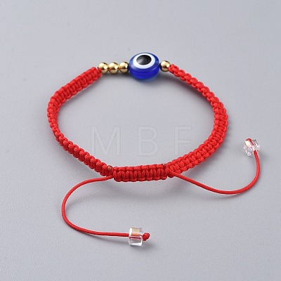 Nylon Thread Braided Bead Bracelets X-BJEW-JB04769-01-1