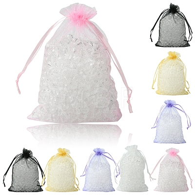 Organza Bags Jewellery Storage Pouches Wedding Favour Party Mesh Drawstring Gift OP-FS0001-04B-1