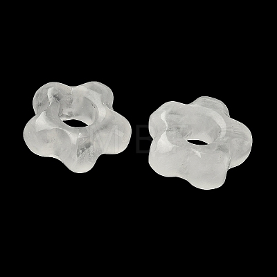Natural Quartz Crystal European Beads G-C252-02E-1