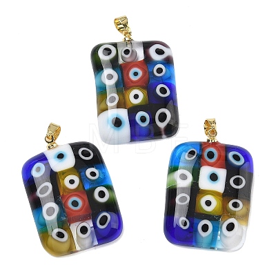 Handmade Lampwork Pendants LAMP-D006-05G-1