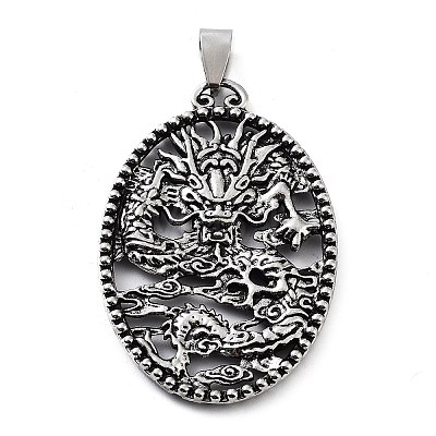 Tibetan Style Alloy Pendants TIBE-L012-039AS-02-1